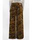 Tiger Print Flock Denim