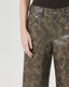 Recycled Leather Low Curve Jeans