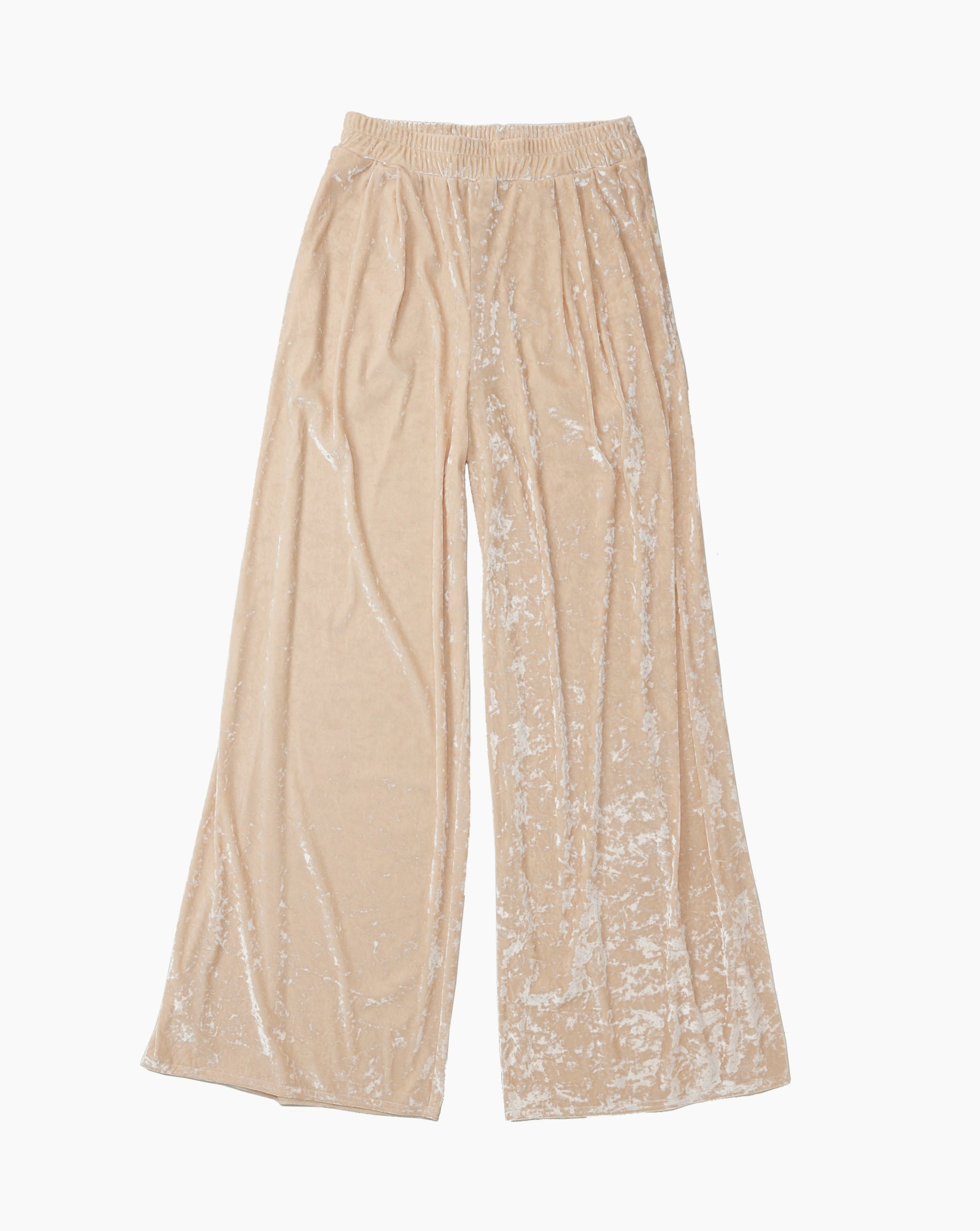 Double Pleat Wide Leg Pants Grey