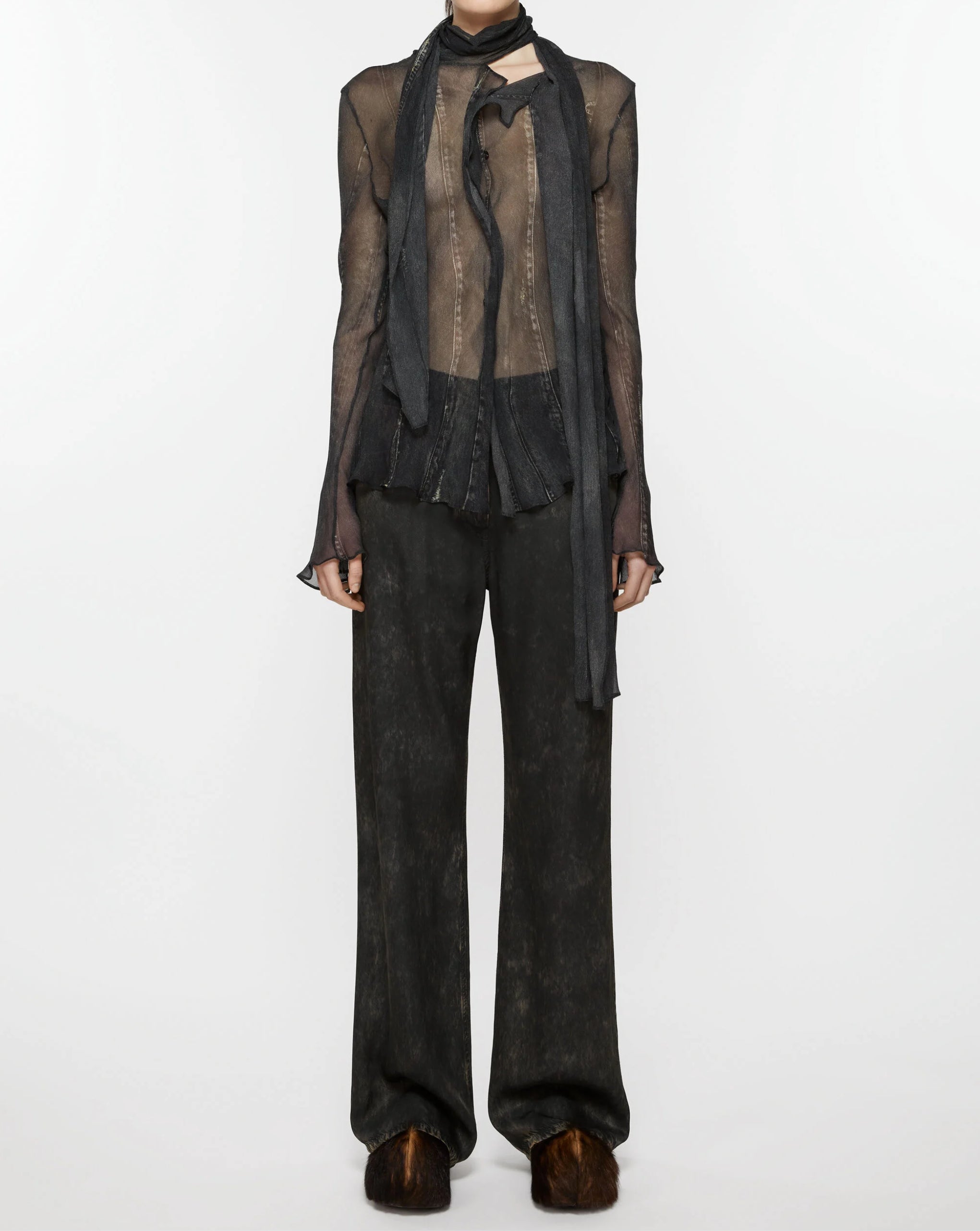 Belvira Fluid Denim Ecru