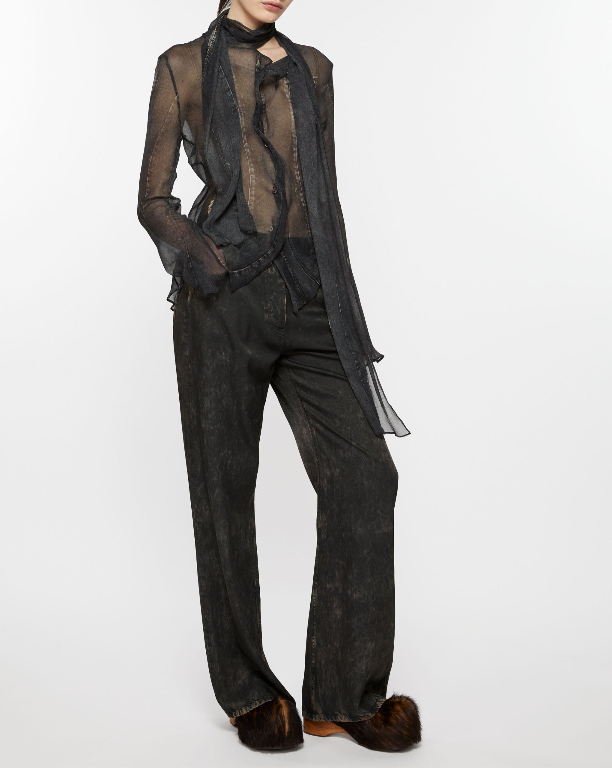 Belvira Fluid Denim Ecru