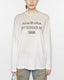 Logo Longsleeve T Dusty White