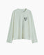 Heart Longsleeve T Foam Green