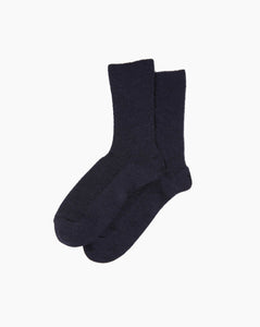 Dancer Alpaca Socks Navy