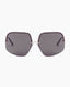 Oversized Wraparound Sunglasses Smoke