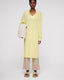 Fine Merino Polo Dress Sulphur