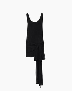Front Knot Viscose Jersey Mini Dress