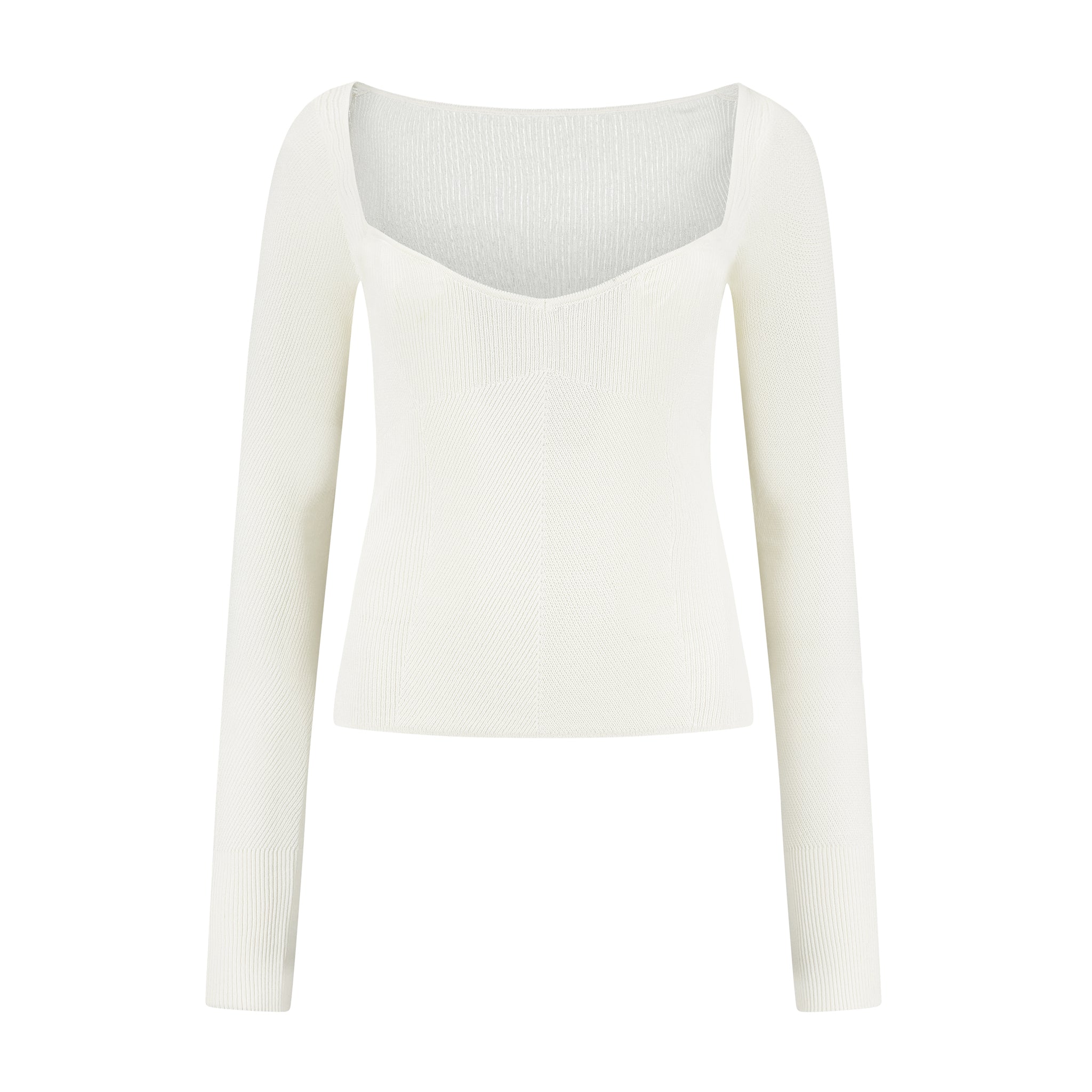 Olvera Long Sleeve Knit Top Ivory