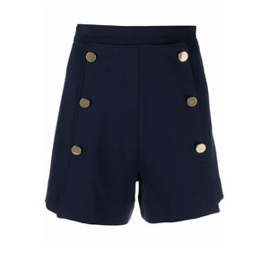 High-Waisted Buttoned Shorts