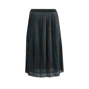 Pleated Lurex Skirt