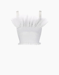 Cropped Tulle Top