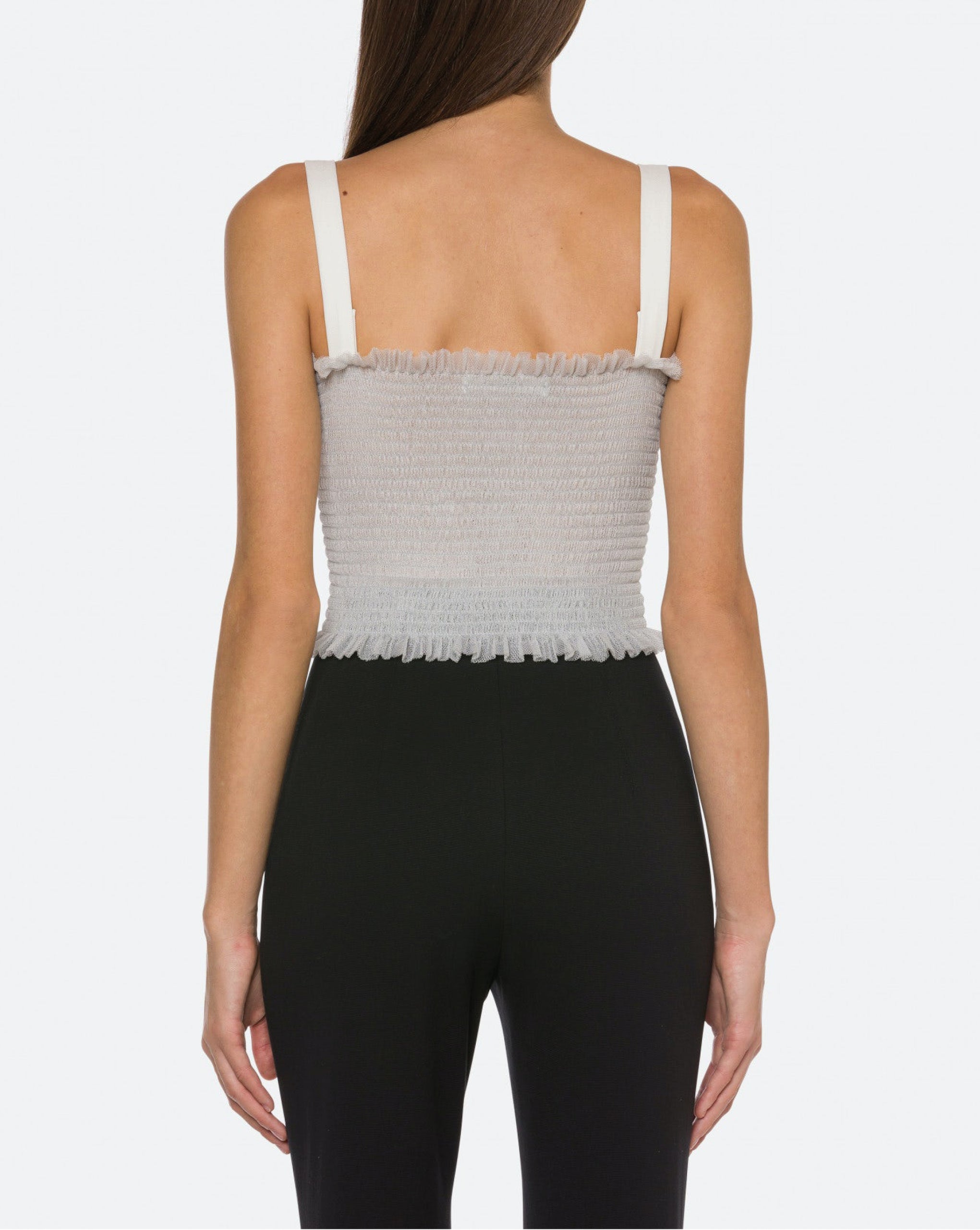 Cropped Tulle Top