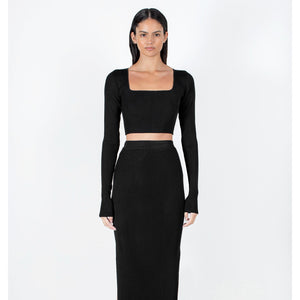 Kama Square Neck Crop Top